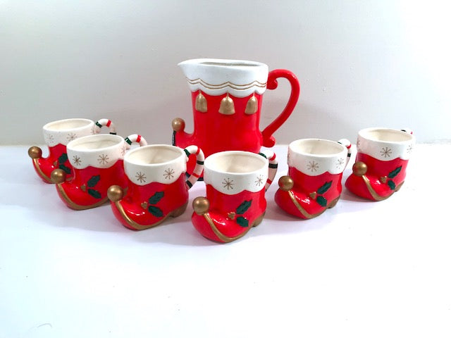 Napco Tom and Jerry Santa and Elf Boot 7-Piece Set